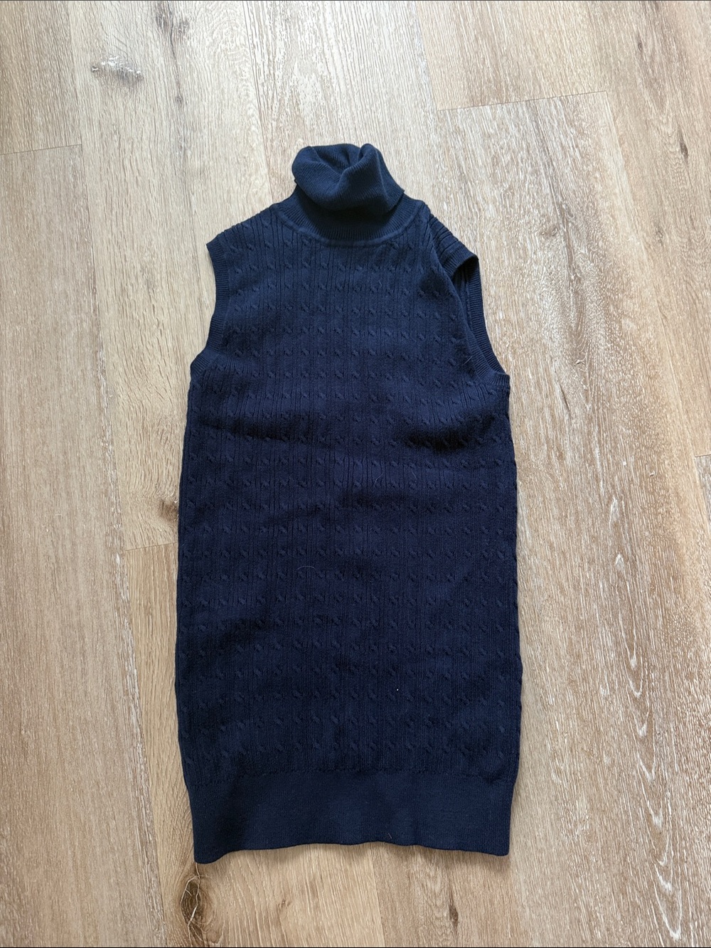 GAP Navy Sleeveless Turtleneck Knit Dress